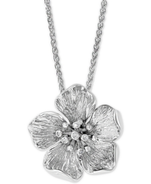image of Effy Diamond Accent Flower 18