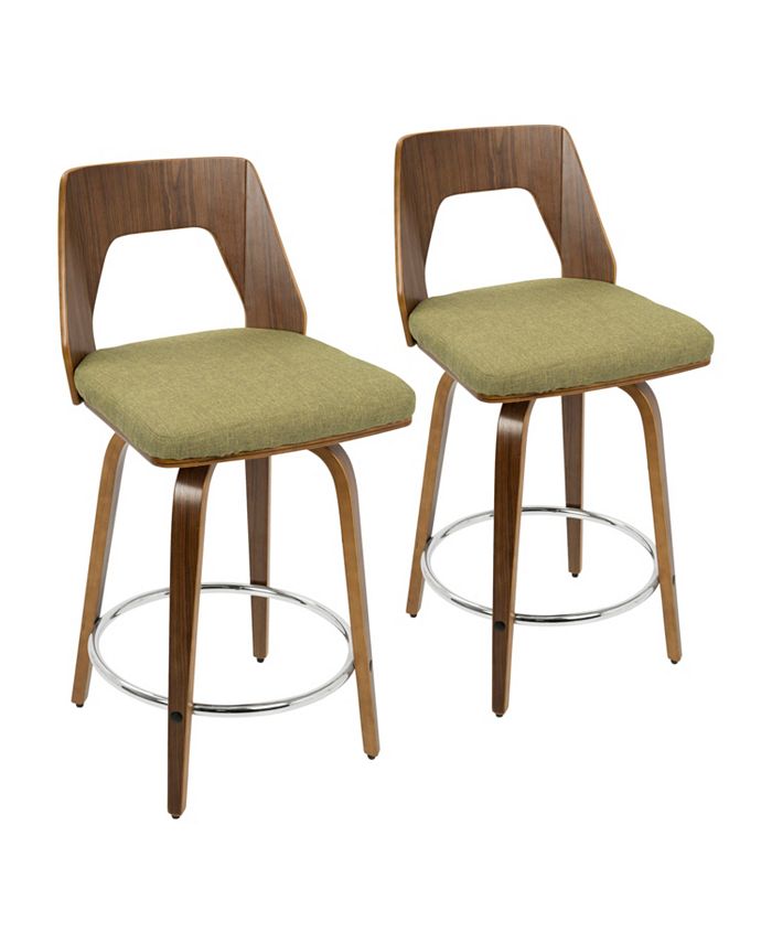 Lumisource - Trilogy 24" Counter Stool, Quick Ship (Set of 2)