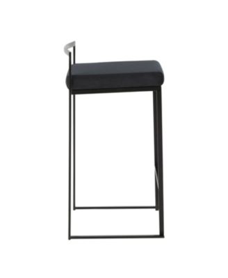 Fuji Black Counter Stool