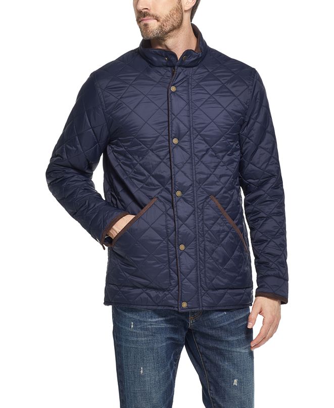 Weatherproof Vintage Men's Diamond Quilted Jacket, Created for Macy's ...