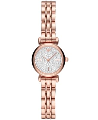 emporio armani watches womens rose gold