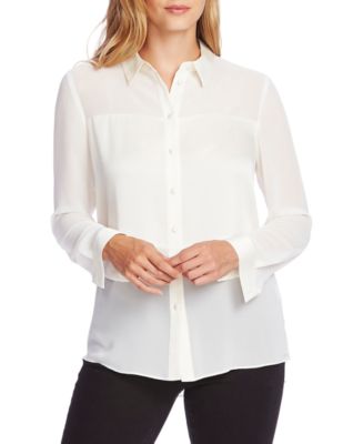 Vince Camuto Chiffon Blouse - Macy's