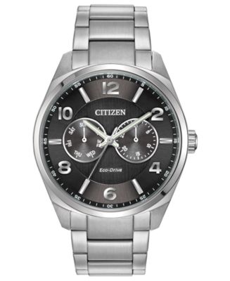 Citizen Eco-Drive Men's Corso Stainless Steel Bracelet Watch 42mm - Macy's