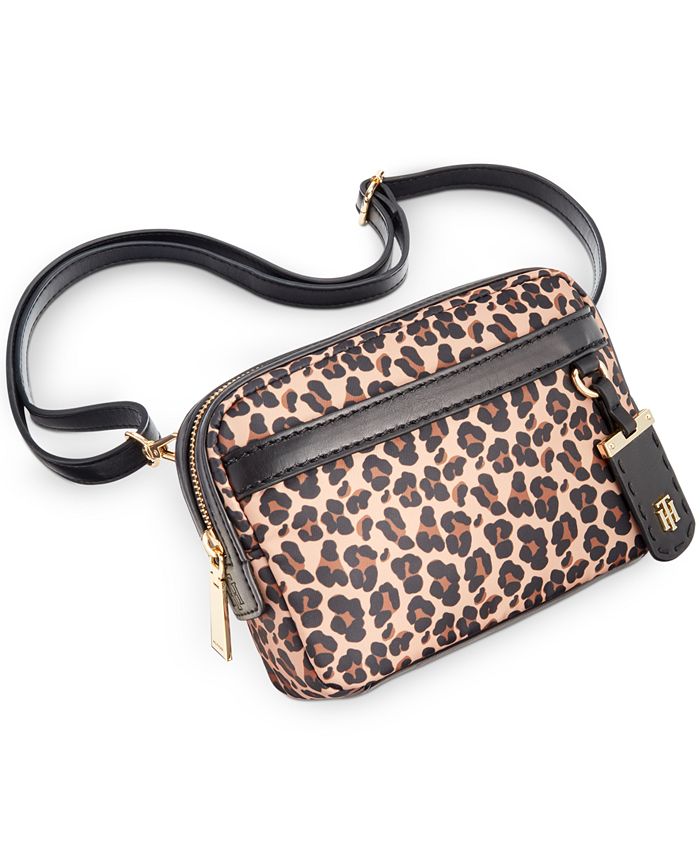 Tommy Hilfiger Julia Leopard Nylon Belt Bag & Reviews - Handbags ...