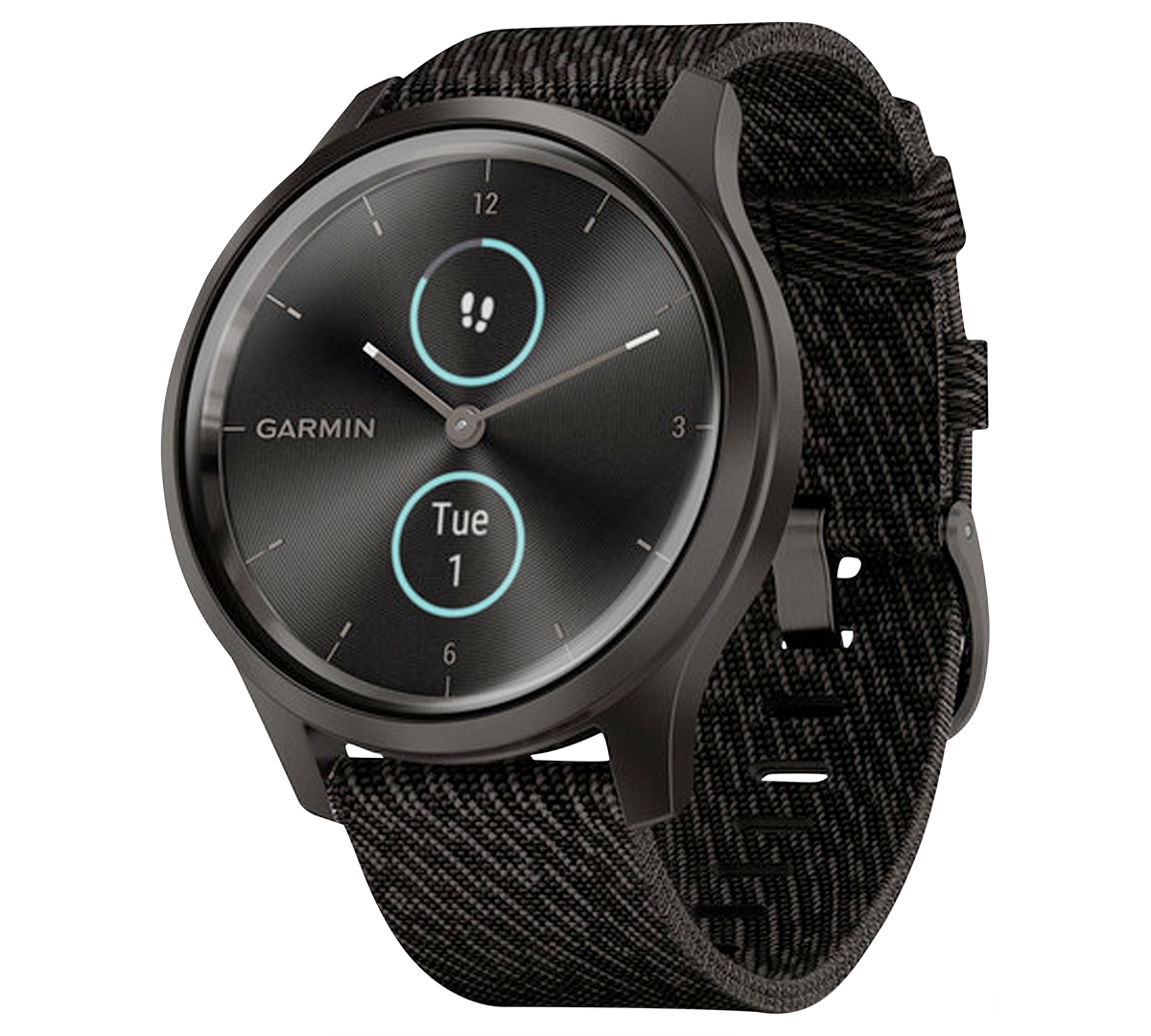 Garmin Unisex Vivomove 3 Style Black Nylon Strap Smart Watch 24.1mm