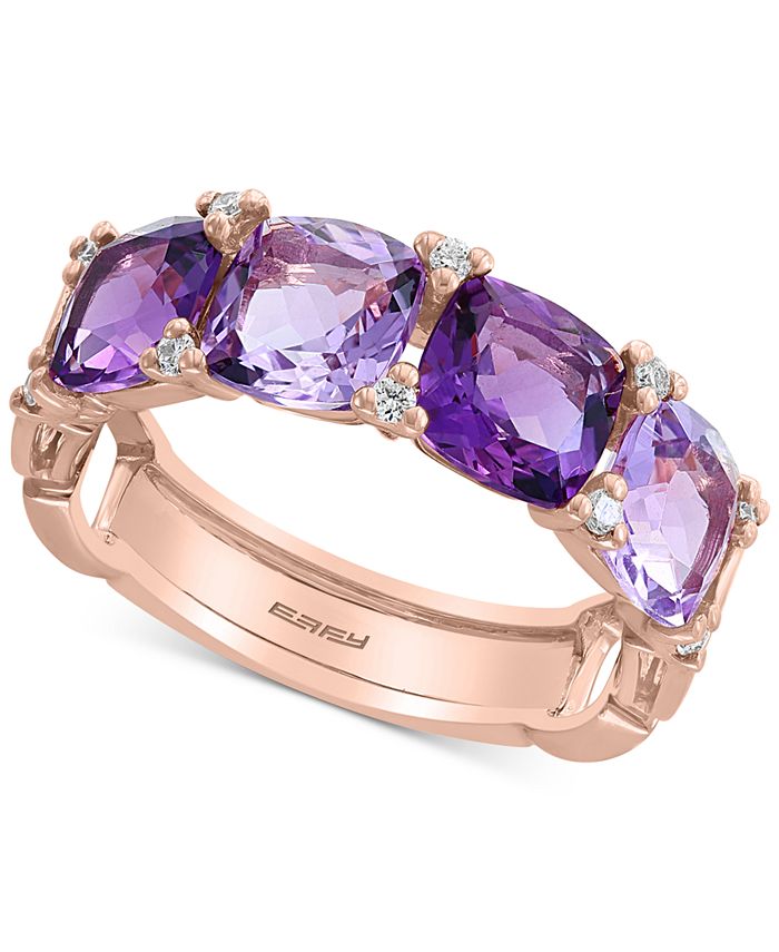 EFFY Collection EFFY® Amethyst (31/2 ct. t.w.) & Diamond (1/10 ct. t.w
