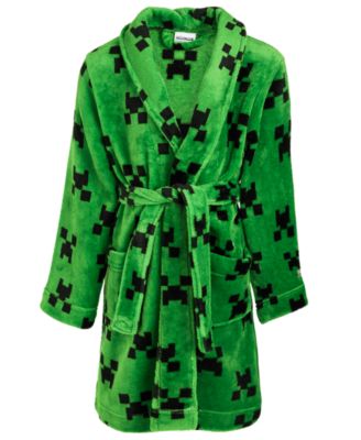 AME - Little & Big Boys Fleece Minecraft Robe
