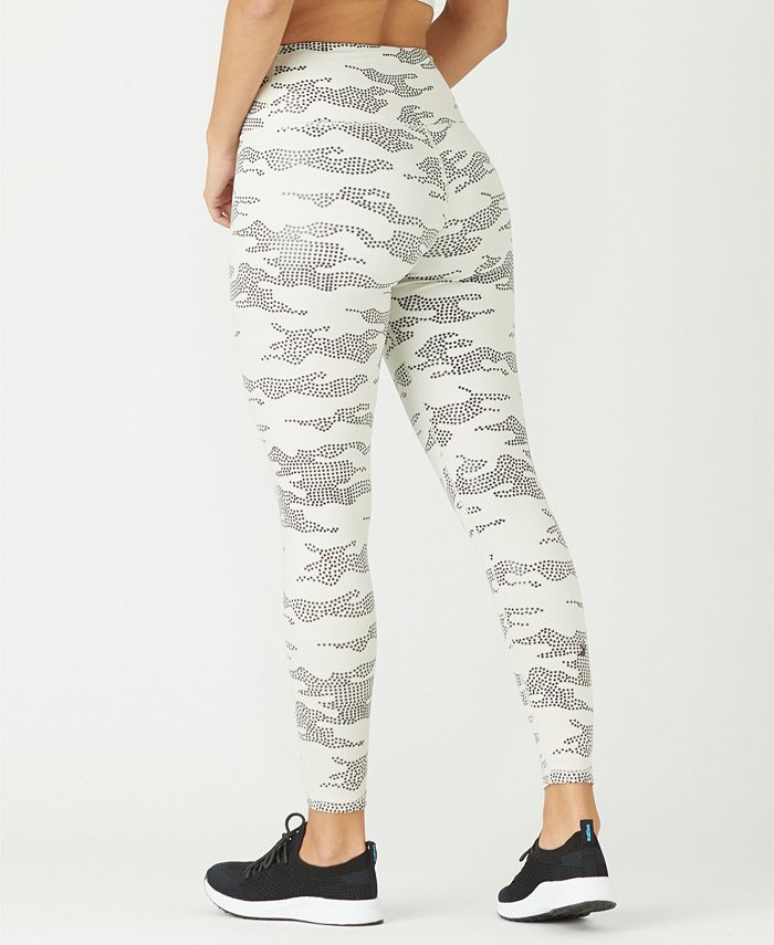High Power Legging: White / Black Stripe main image 0