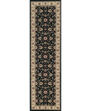 Km Home Closeout!  1592/1014/black Pesaro Black 2'2" X 7'7" Runner Rug