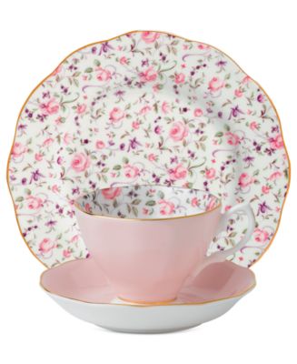 Royal Albert Rose Confetti 3-Piece Set - Macy's