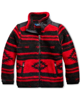 polo ralph lauren southwestern fleece jacket