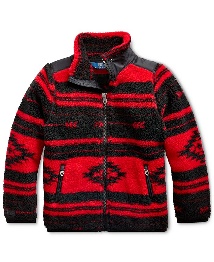 Polo Ralph Lauren Toddler Girls GeometricPrint Fleece Jacket Macy's