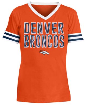 Denver Broncos Sequin Stripe T-Shirt 