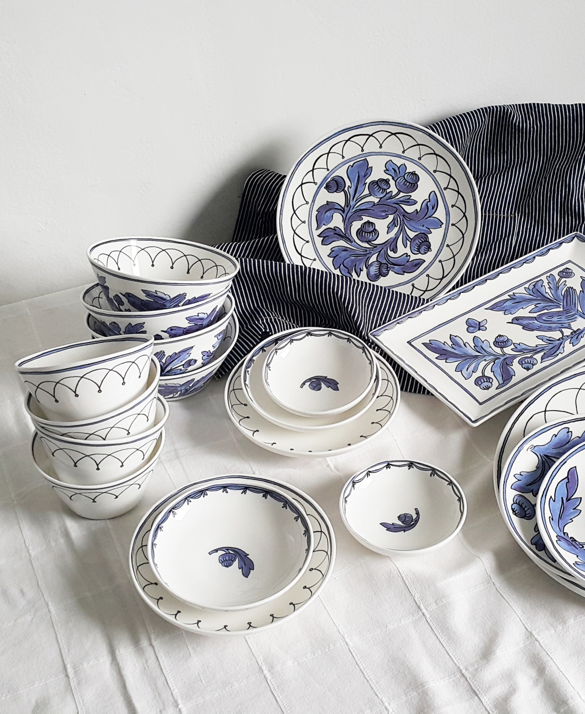 Twig New York Blue Bird Cereal Soup Bowl