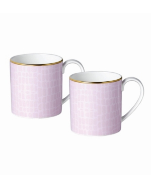 Twig New York Layla Mugs - Set Of 2 In Pink