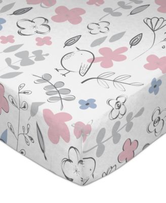 Mazie Floral Crib Sheet