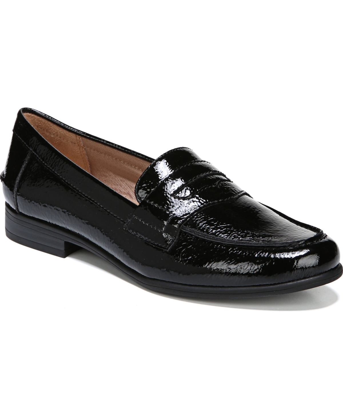 Women's Madison Slip On Penny Loafers - Black Faux Leather