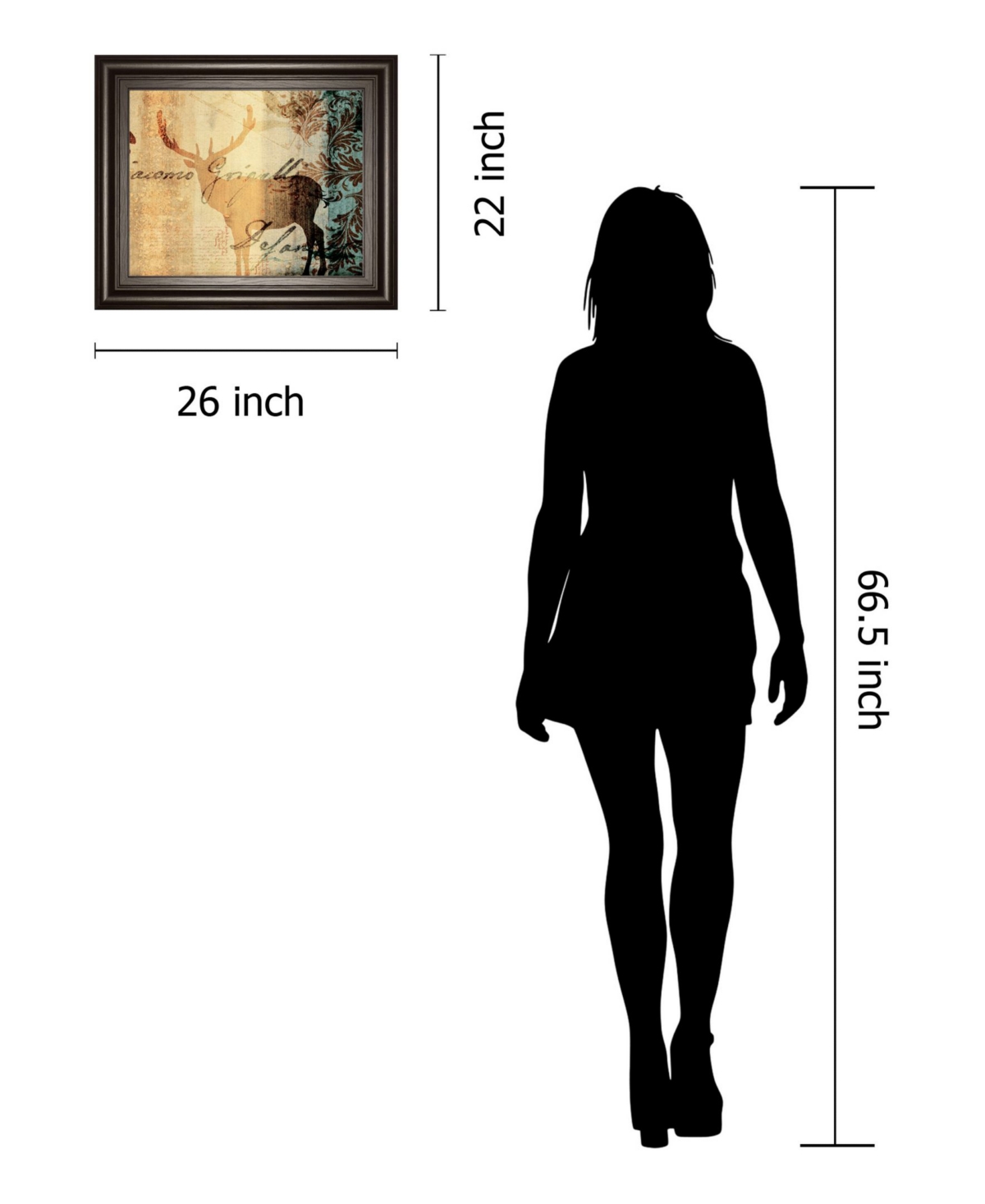 Classy Art Letter Ii by F. Leal Framed Print Wall Art - 22