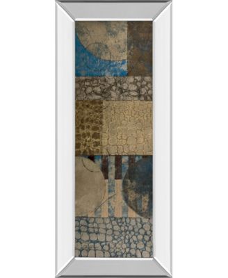 Bubble Structure I by John Kime Mirror Framed Print Wall Art - 18" x 42"