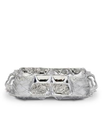 Designs Aluminum Grape Entertainment Tray 4 Sections