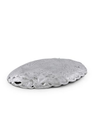 Designs Aluminum Harvest Turkey Oval Platter