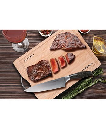 Masterlon 3-Pc Knife Set with Bamboo Cutting Board 8