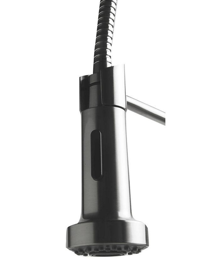 ALFI brand Solid Stainless Steel Commercial Spring Kitchen Faucet with