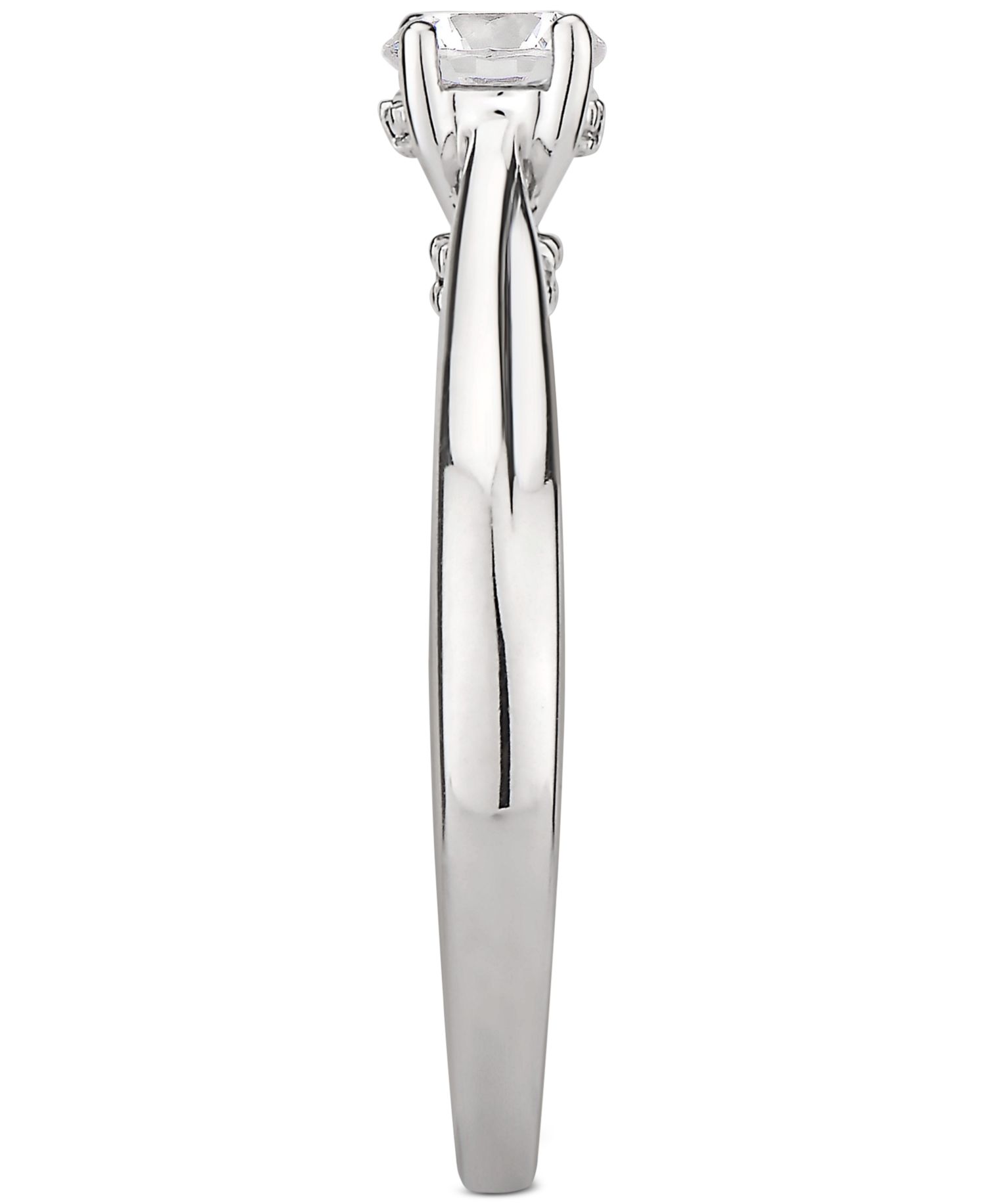 GIA Certified Diamond Solitaire Engagement Ring (1/2 ct. t.w.) in 14k White Gold