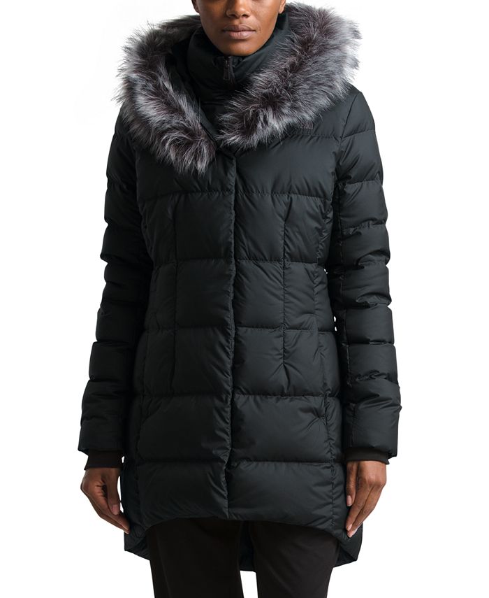 The North Face Women's Dealio Faux-Fur-Trim Hooded Parka Coat - Macy's
