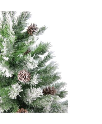 4' Flocked Angel Pine Artificial Christmas Tree - Unlit