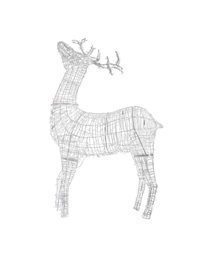 Northlight 9.5' Pre-lit Commercial Size 3D White Reindeer Christmas Outdoor Decoration & Reviews - Holiday Shop - Home - Macy's