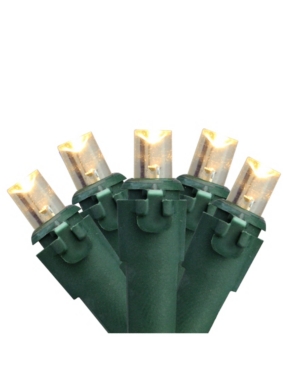 Northlight Set of 50 Warm White Led Wide Angle Christmas Lights - Green Wire