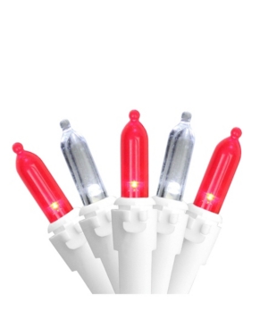 Northlight Set of 50 Red Pure White Led Mini Christmas Lights 4