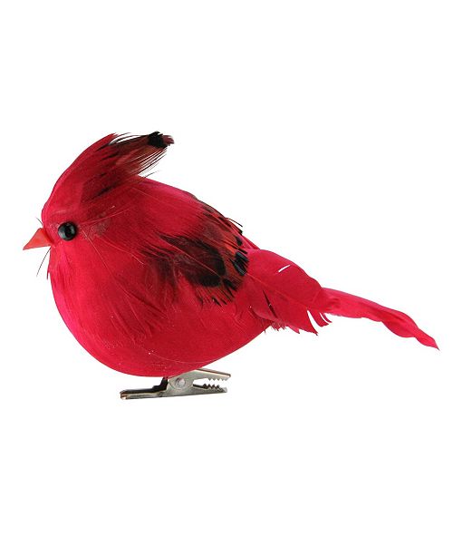 Northlight 5 Red And Black Cardinal Bird Clip On Christmas Tree