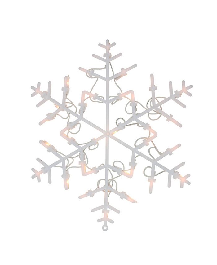 Northlight 15.5 in. Lighted Snowflake Christmas Window Silhouette 33406533  - The Home Depot