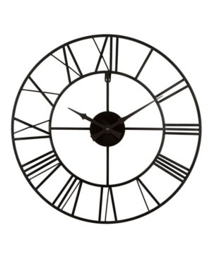 La Crosse Technology La Crosse Clock 404-3451 20" Metal Tower Wall Clock In Black