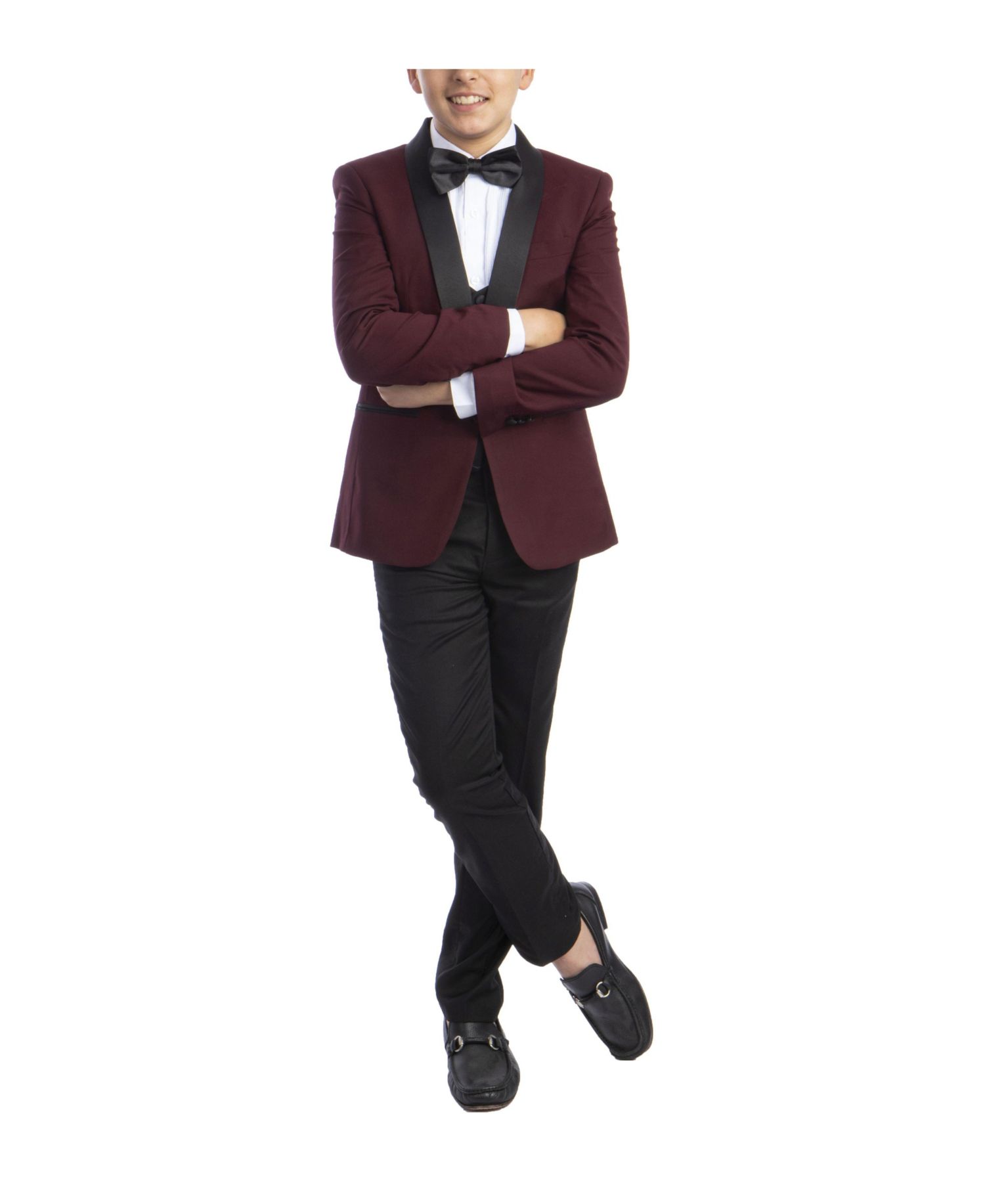 Big Boy's 5-Piece Slim Fit Shawl Tuxedo Set