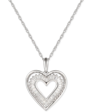 image of Cubic Zirconia Baguette Heart 18
