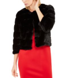 Faux-Fur Shrug Jacket