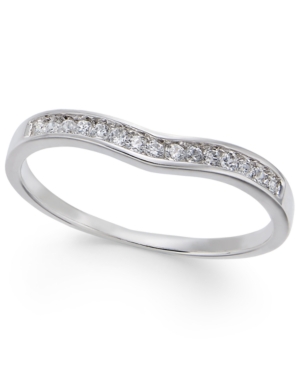 image of Diamond Contour Band (1/3 ct. t.w.) in 14k White Gold