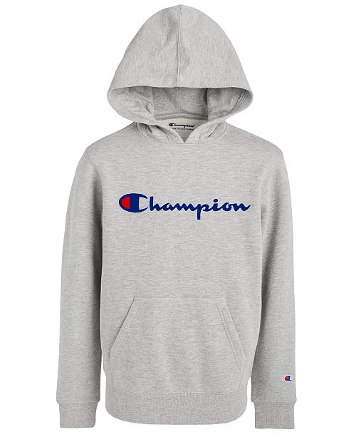 Champion Big Boys Logo Print Hoodie Reviews Sweaters Kids Macy S