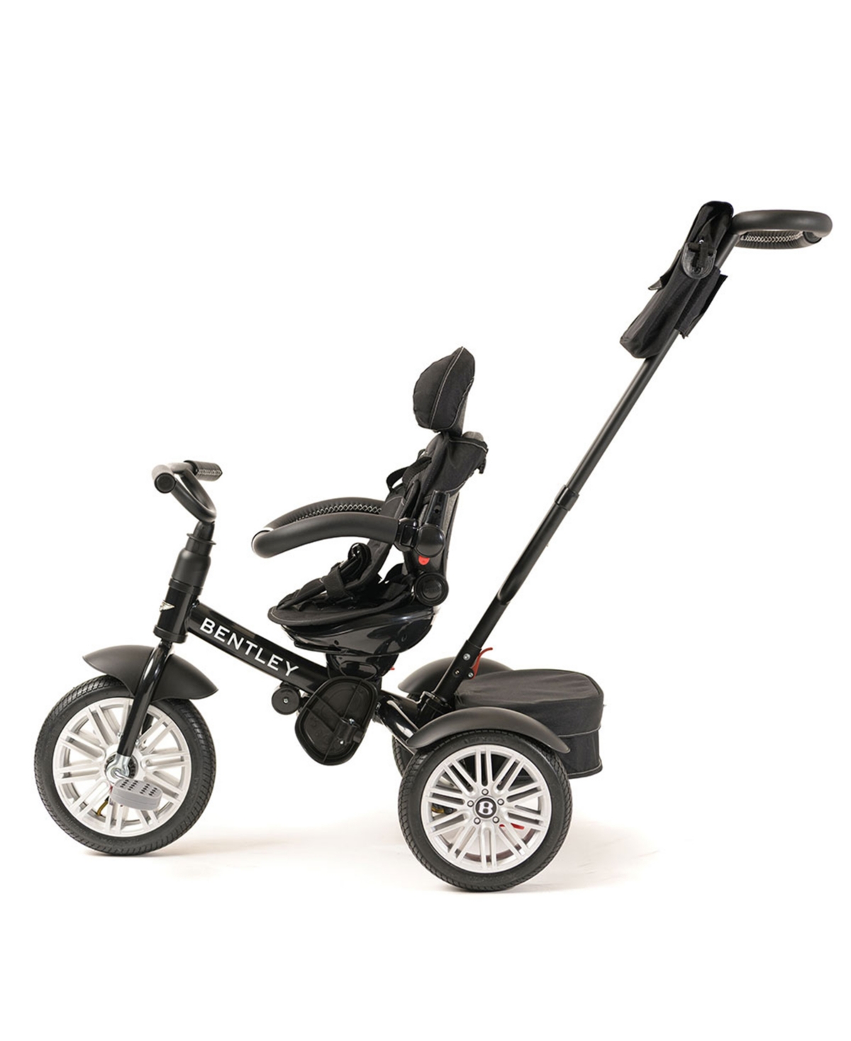 Posh Baby And Out Peak  Kids Bentley Trike 6 In 1 Convertible Stroller Trike In Black