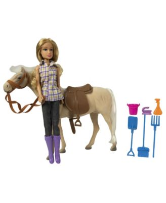 horse and doll set