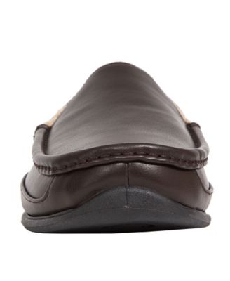 Slipperooz Men's Spun Indoor Outdoor S.U.P.R.O. Sock Cozy Moccasin Slipper