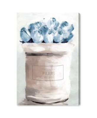 Blue Flowers from Paris Canvas Art - 45
