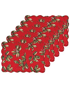 Holly Bouquet Placemat, Set of 6