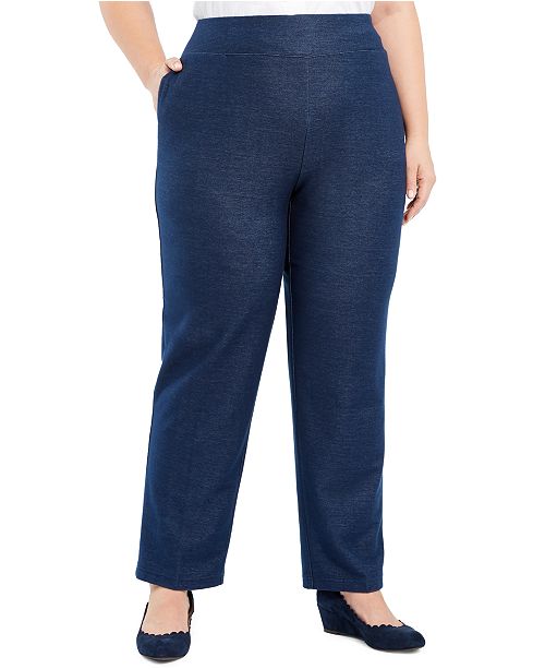 Alfred Dunner Plus Size Road Trip Proportioned Denim Pants