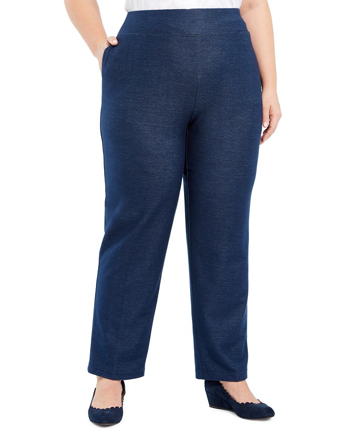 Alfred Dunner Plus Size Road Trip Proportioned Denim Pants & Reviews ...