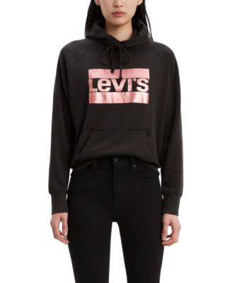 levis black hoodie womens