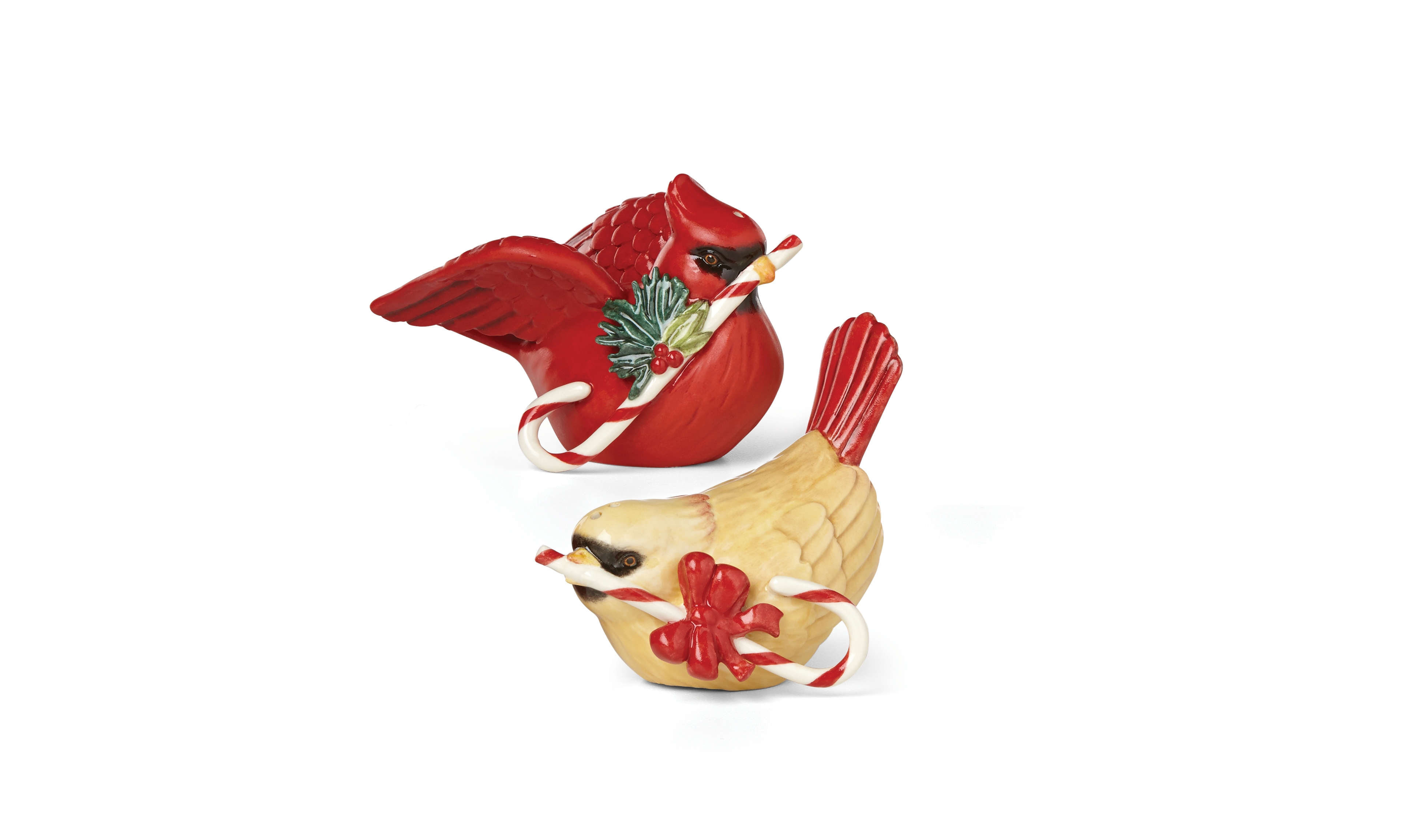 Lenox Winter Greetings Bird Figurine Salt and Pepper Set